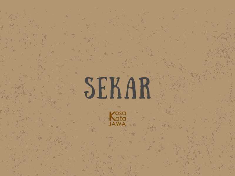 Sekar artinya