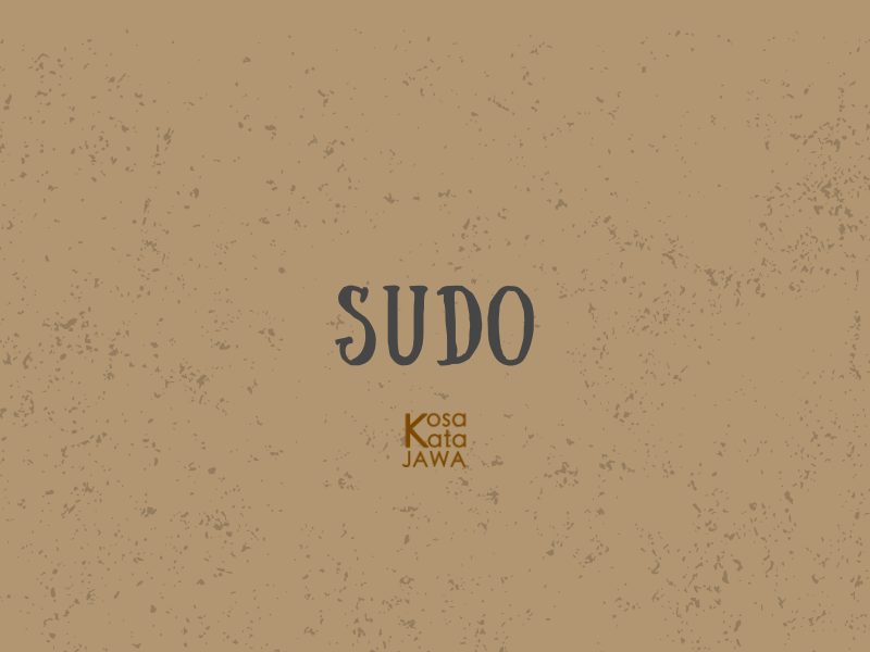 Sudo artinya