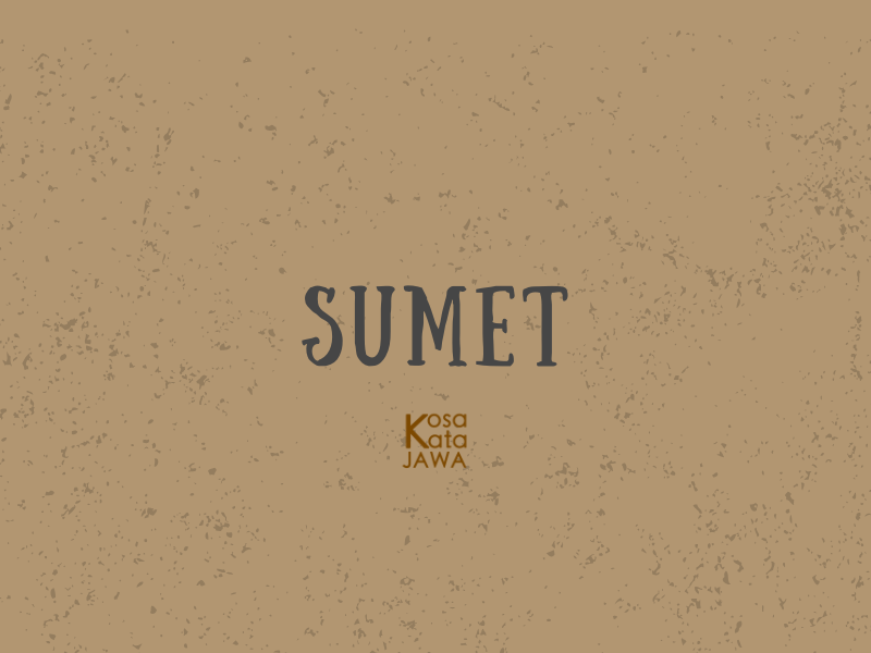 Sumet artinya