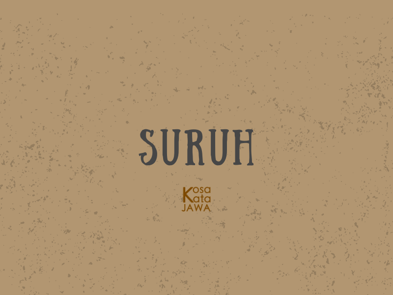 Suruh artinya