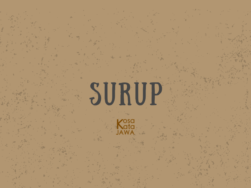 Surup artinya