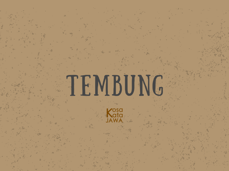 Tembung artinya