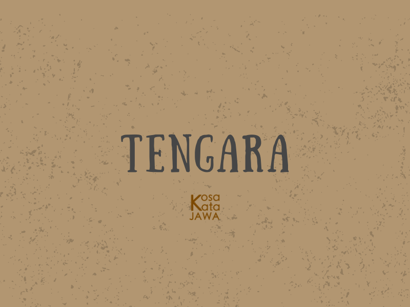 Tengara artinya
