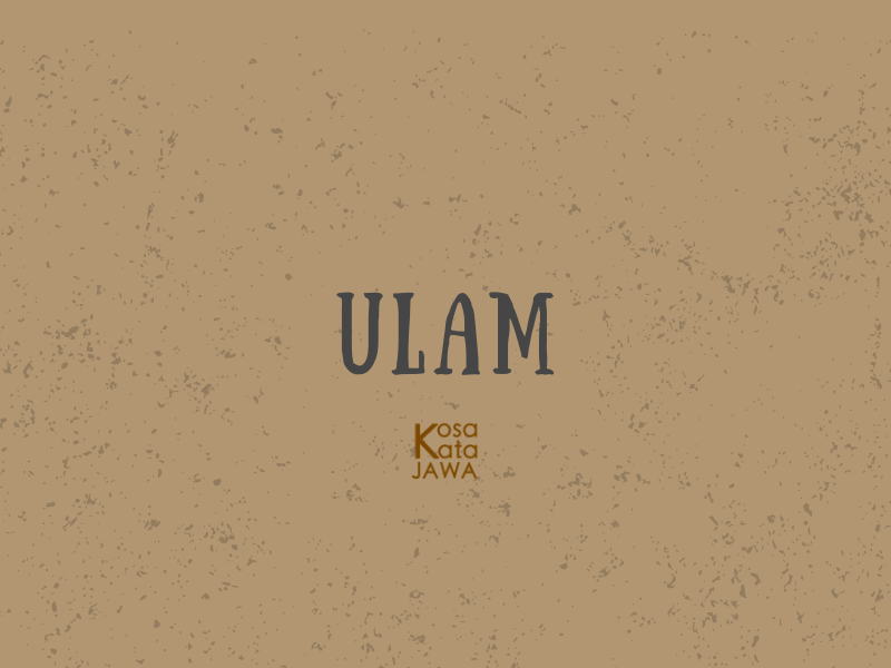 Ulam artinya