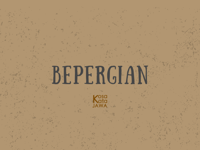 Bahasa jawanya bepergian
