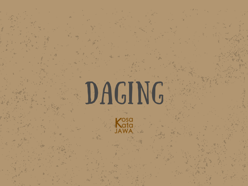 Bahasa jawanya daging
