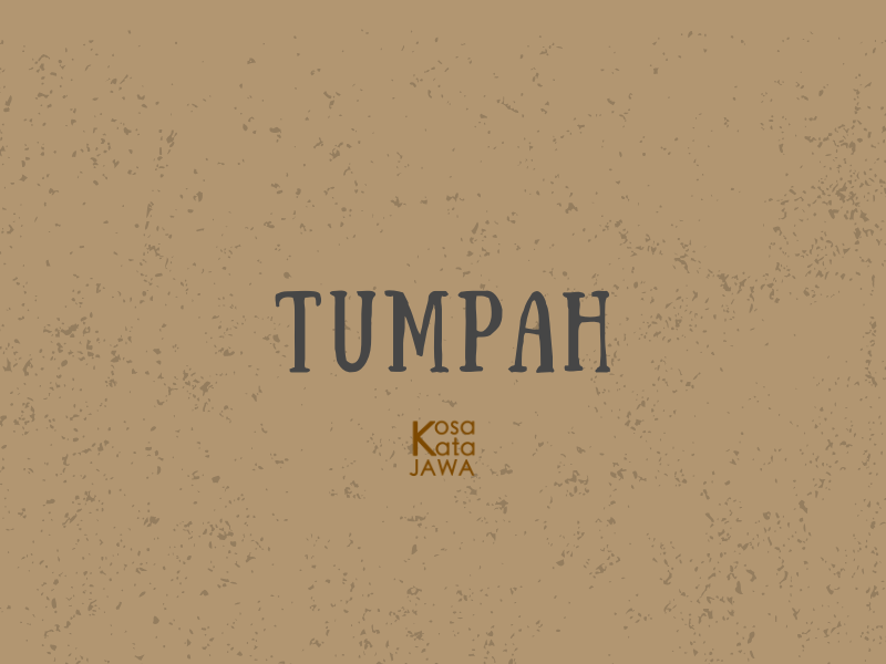 Bahasa jawanya tumpah