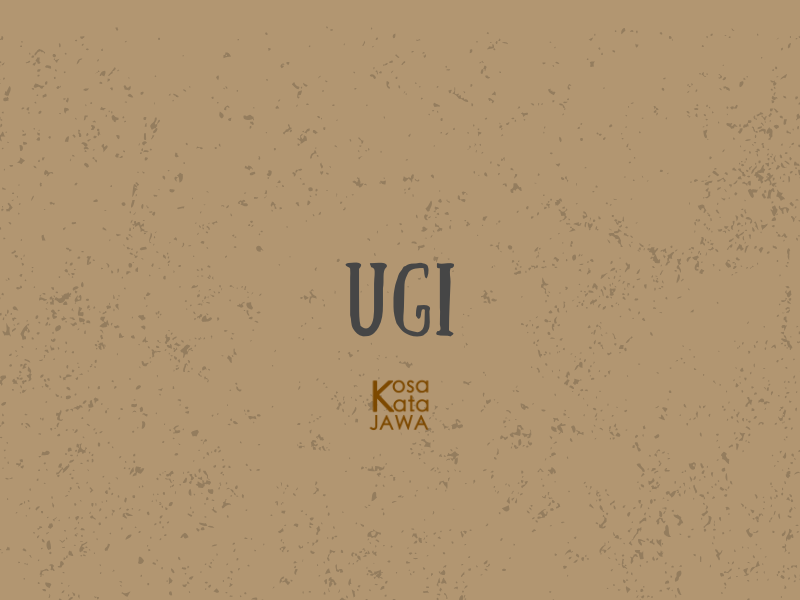 Ugi artinya