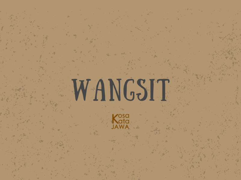 Wangsit artinya