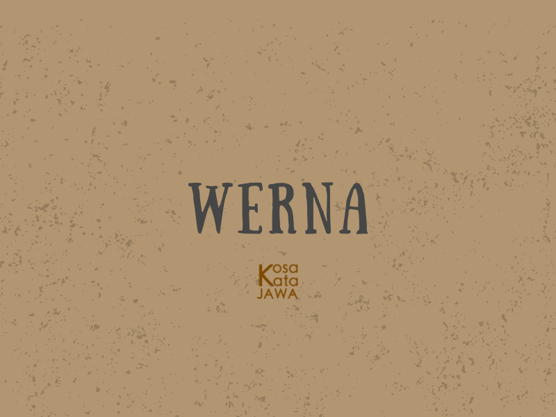 Werna artinya
