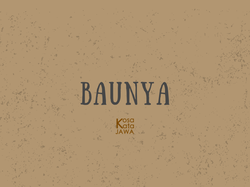 Bahasa jawanya baunya