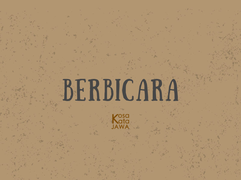 Bahasa jawanya berbicara