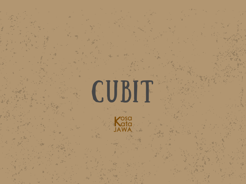 Bahasa jawanya cubit