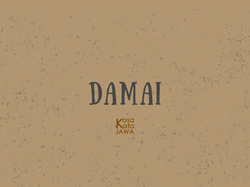 Bahasa jawanya damai