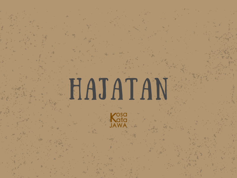 Bahasa jawanya hajatan