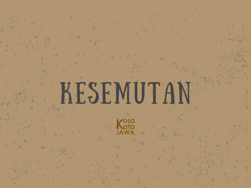 Bahasa jawanya kesemutan