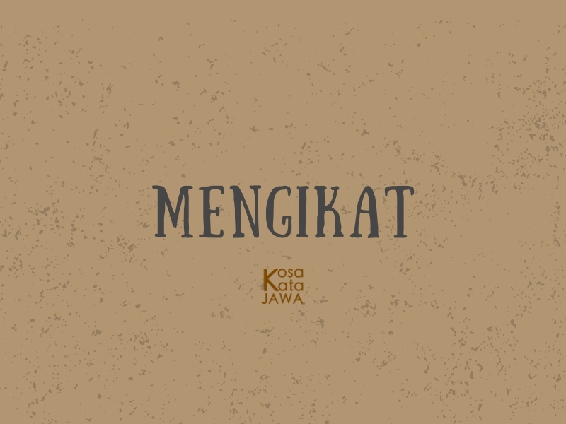 Bahasa jawanya mengikat