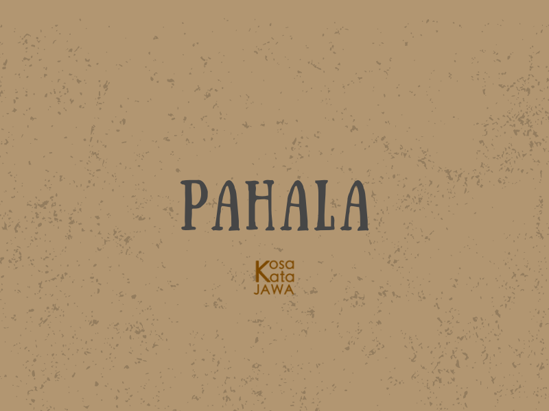 Bahasa jawanya pahala
