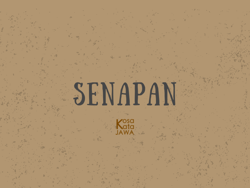 Bahasa jawanya senapan
