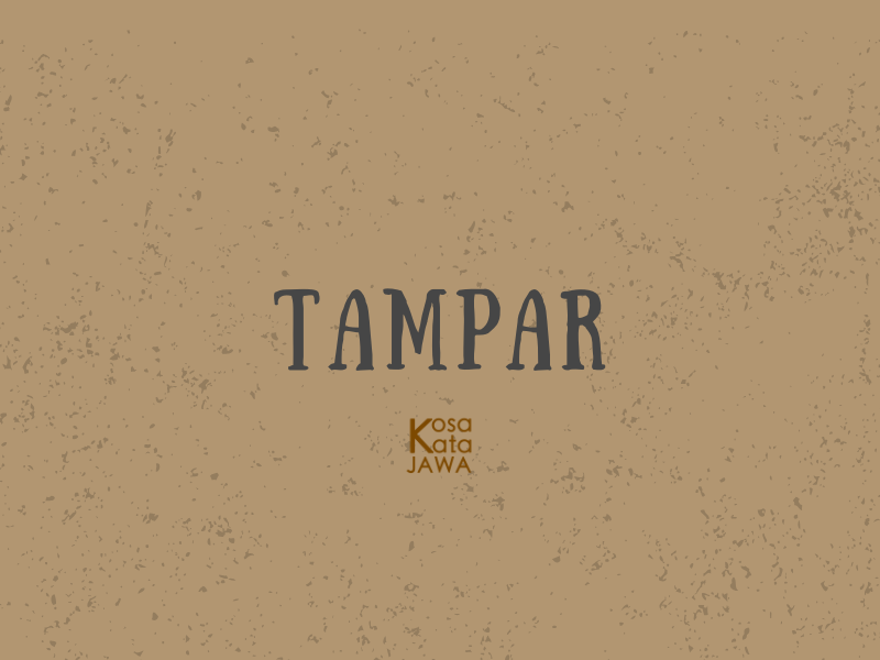 Bahasa jawanya tampar