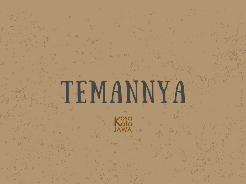 Bahasa jawanya temannya