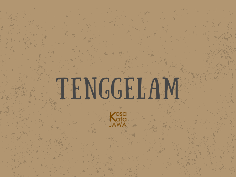Bahasa jawanya tenggelam