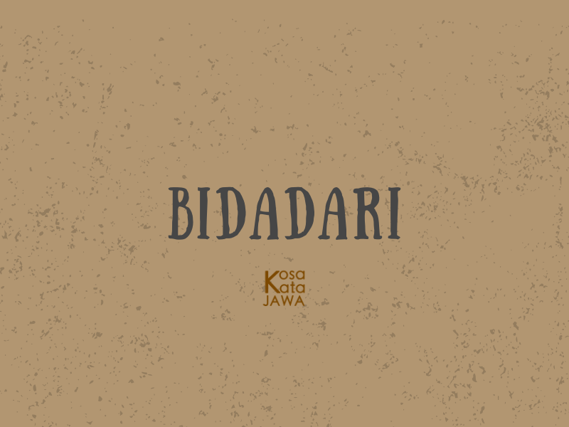 Bahasa jawanya bidadari