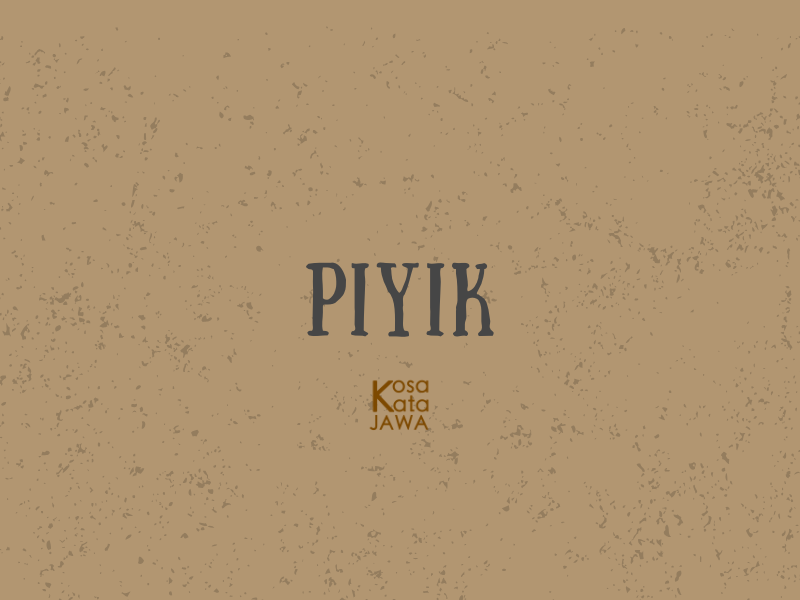 Piyik artinya