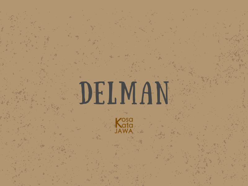 Bahasa jawanya delman