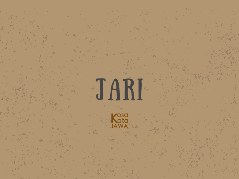 Bahasa jawanya jari