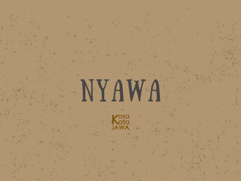 Bahasa jawanya nyawa