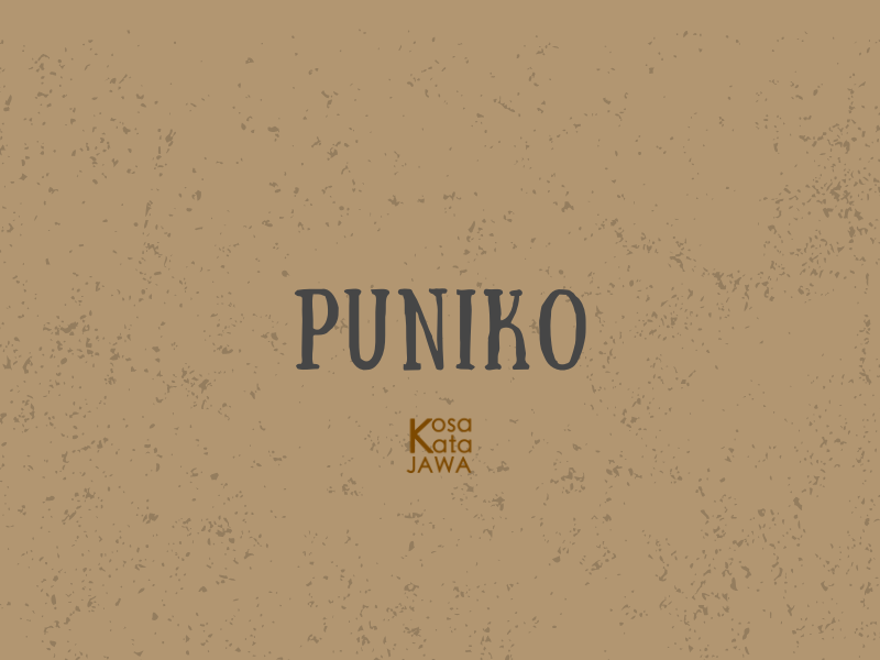 Puniko artinya