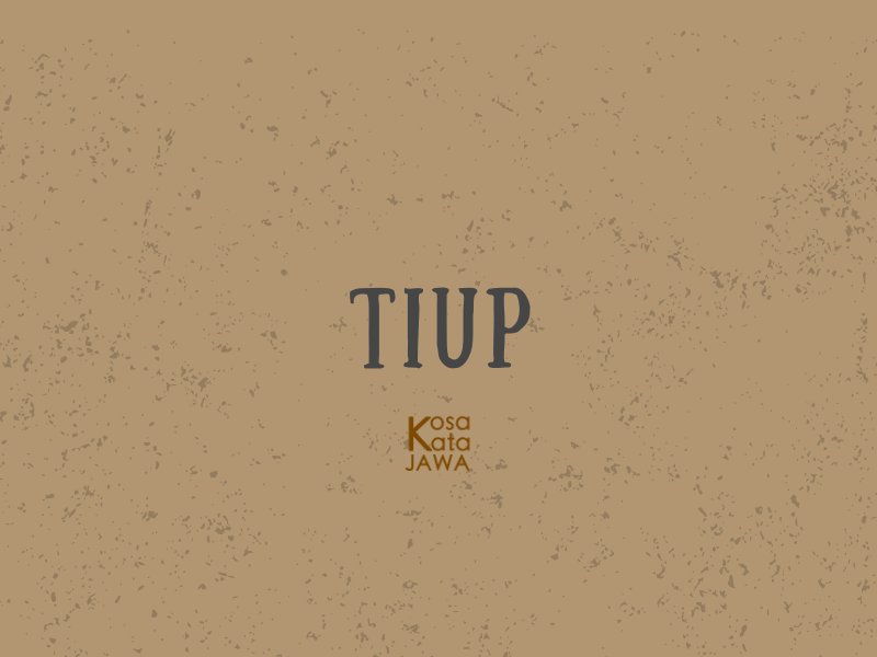 Bahasa jawanya tiup