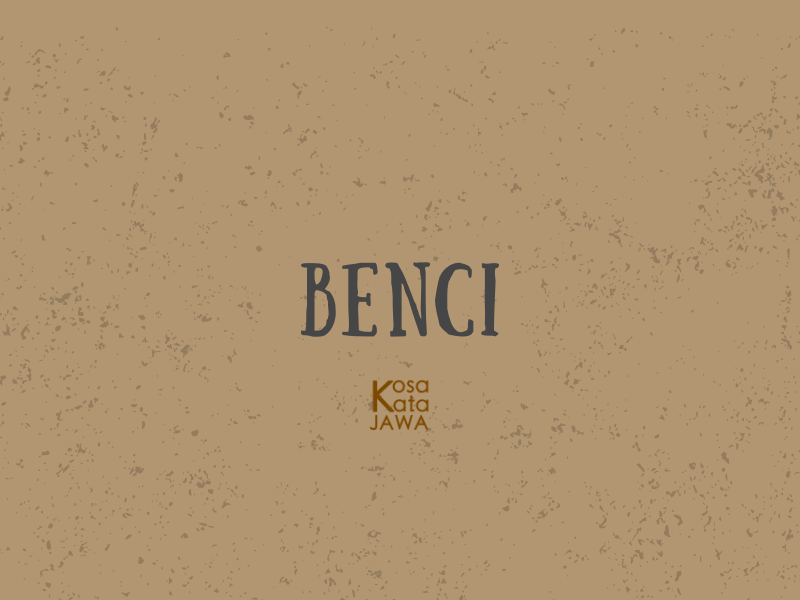 Bahasa jawanya benci