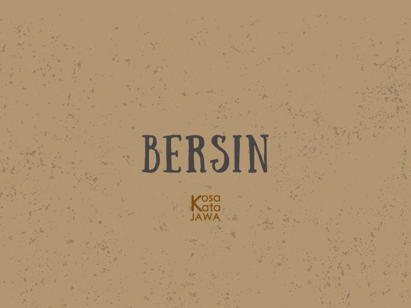 Bahasa jawanya bersin