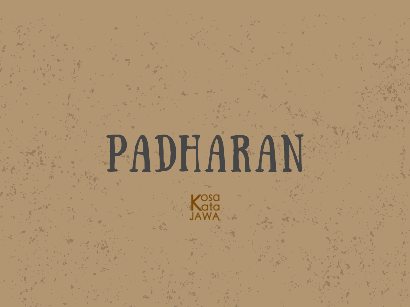 Padharan artinya