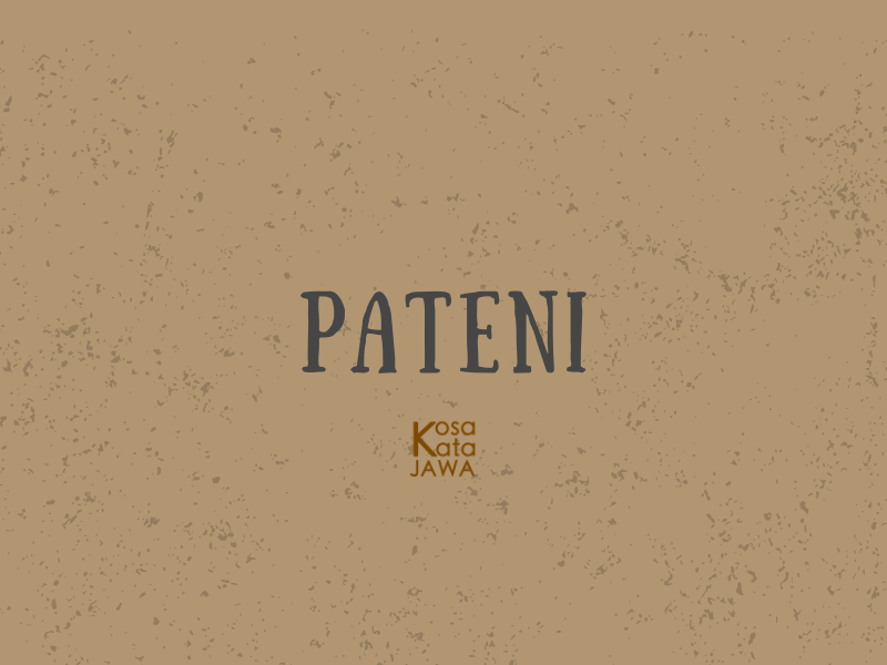Pateni artinya