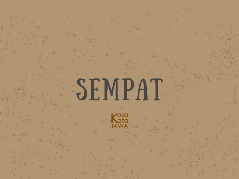 Bahasa jawanya sempat