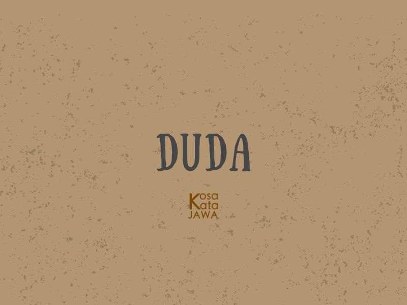 Bahasa jawanya duda