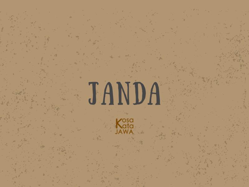 Bahasa jawanya janda