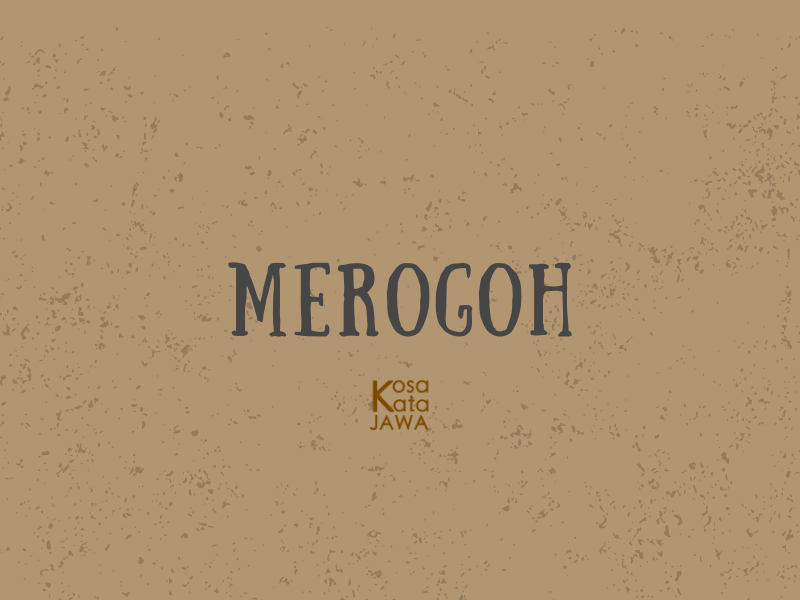 Bahasa jawanya merogoh