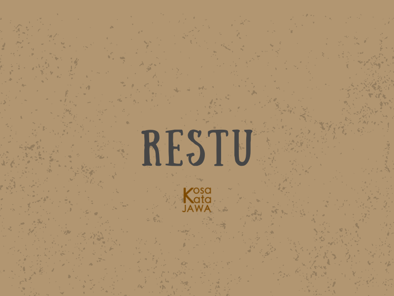 Bahasa jawanya restu