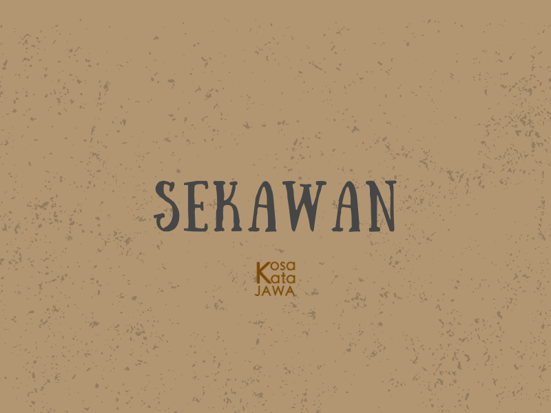 Sekawan artinya