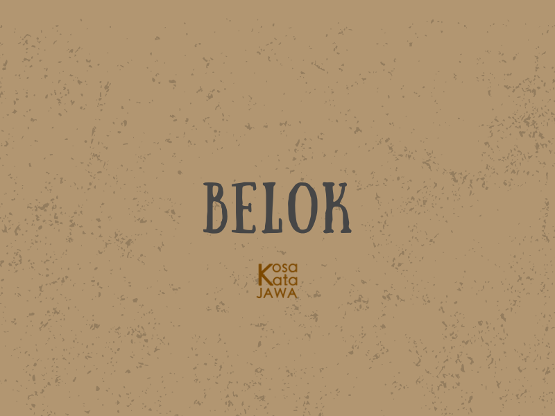 Bahasa jawanya belok