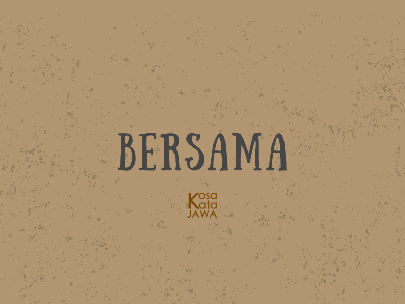 Bahasa jawanya bersama