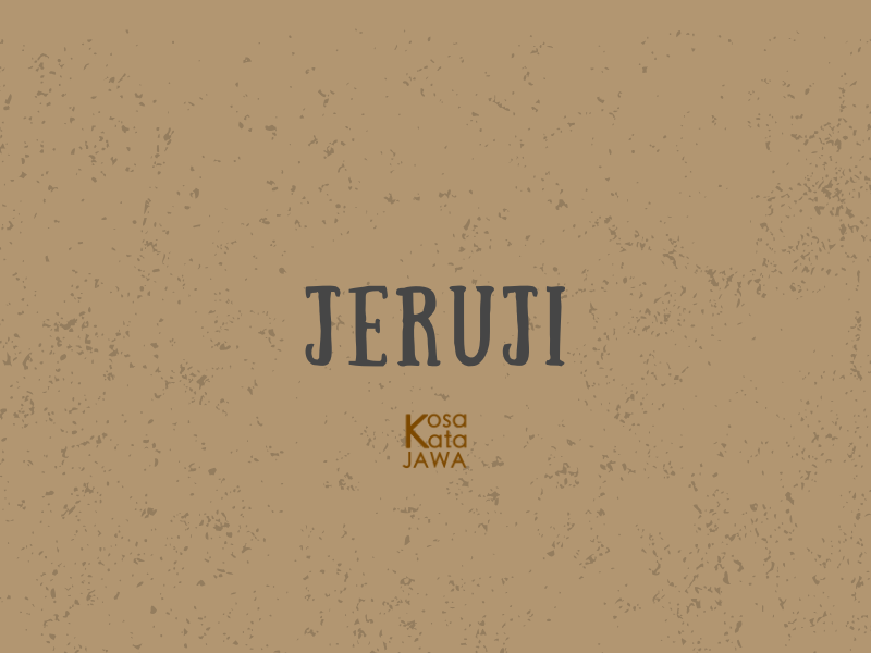 Bahasa jawanya jeruji