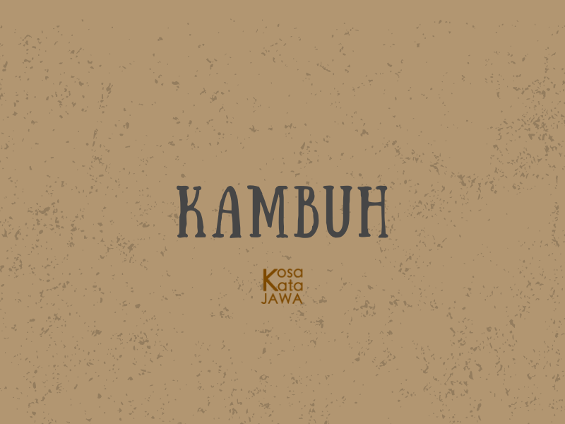 Bahasa jawanya kambuh