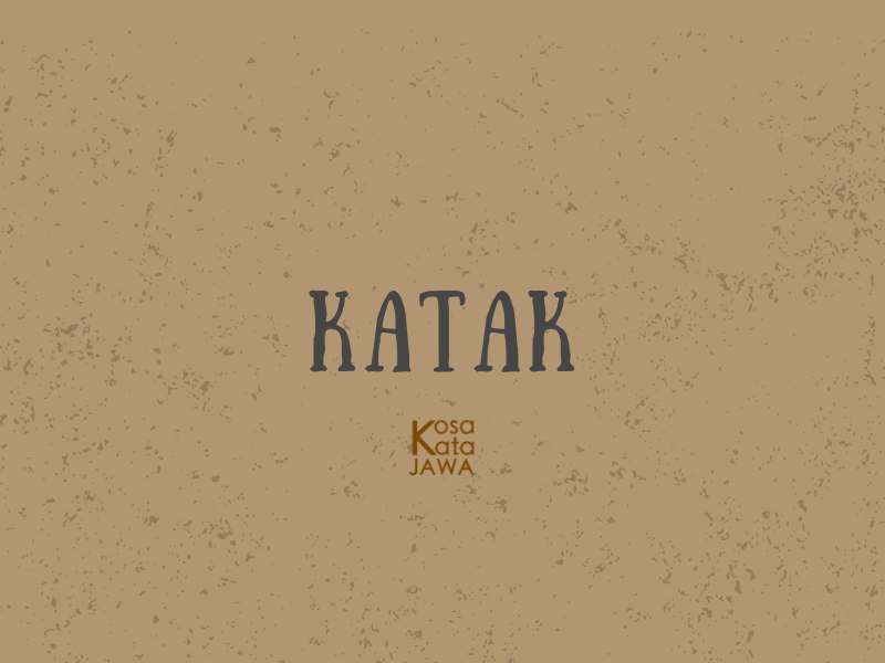 Bahasa jawanya katak