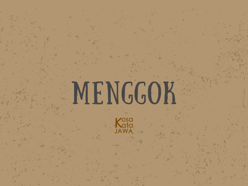 Menggok artinya