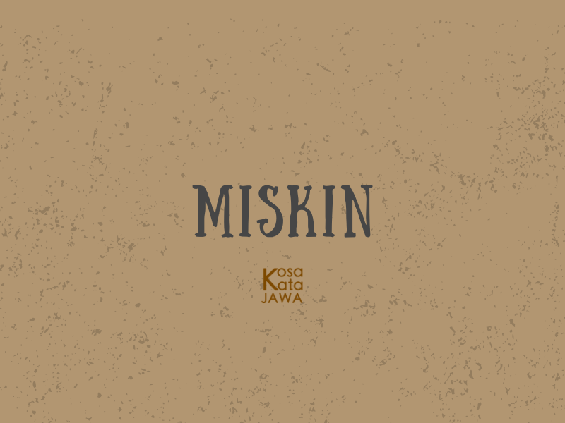 Bahasa jawanya miskin